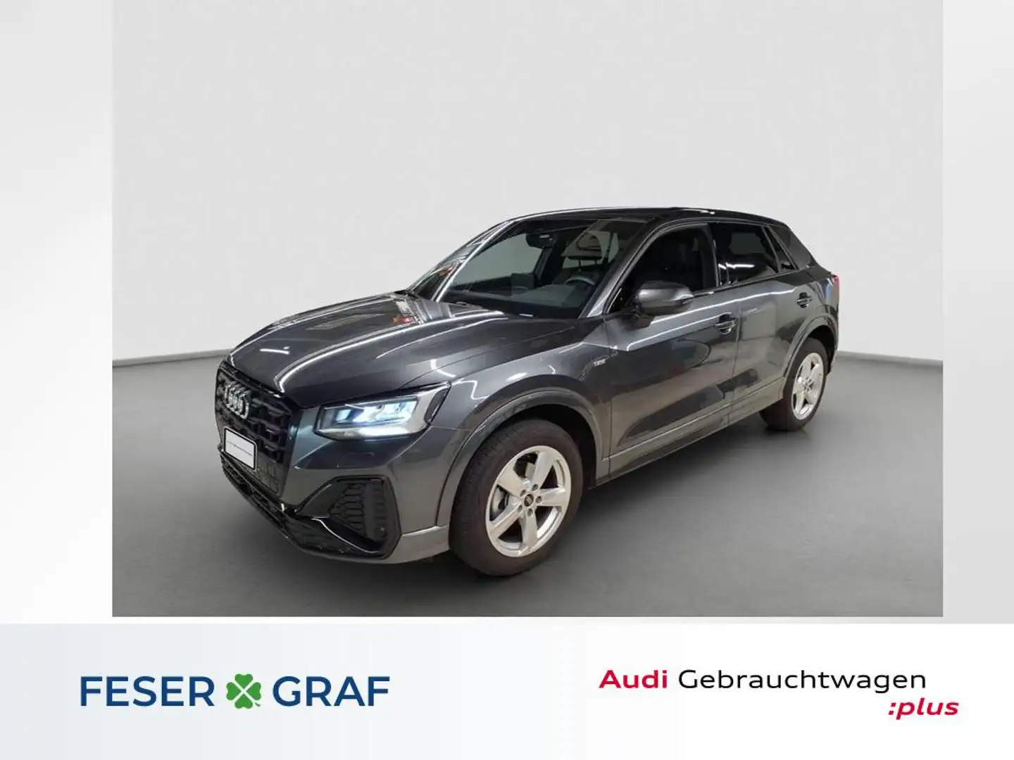 Audi Q2 35 TFSI 2x S line /Leder/ACC/Navi+/AHK/Kamera Grau - 1