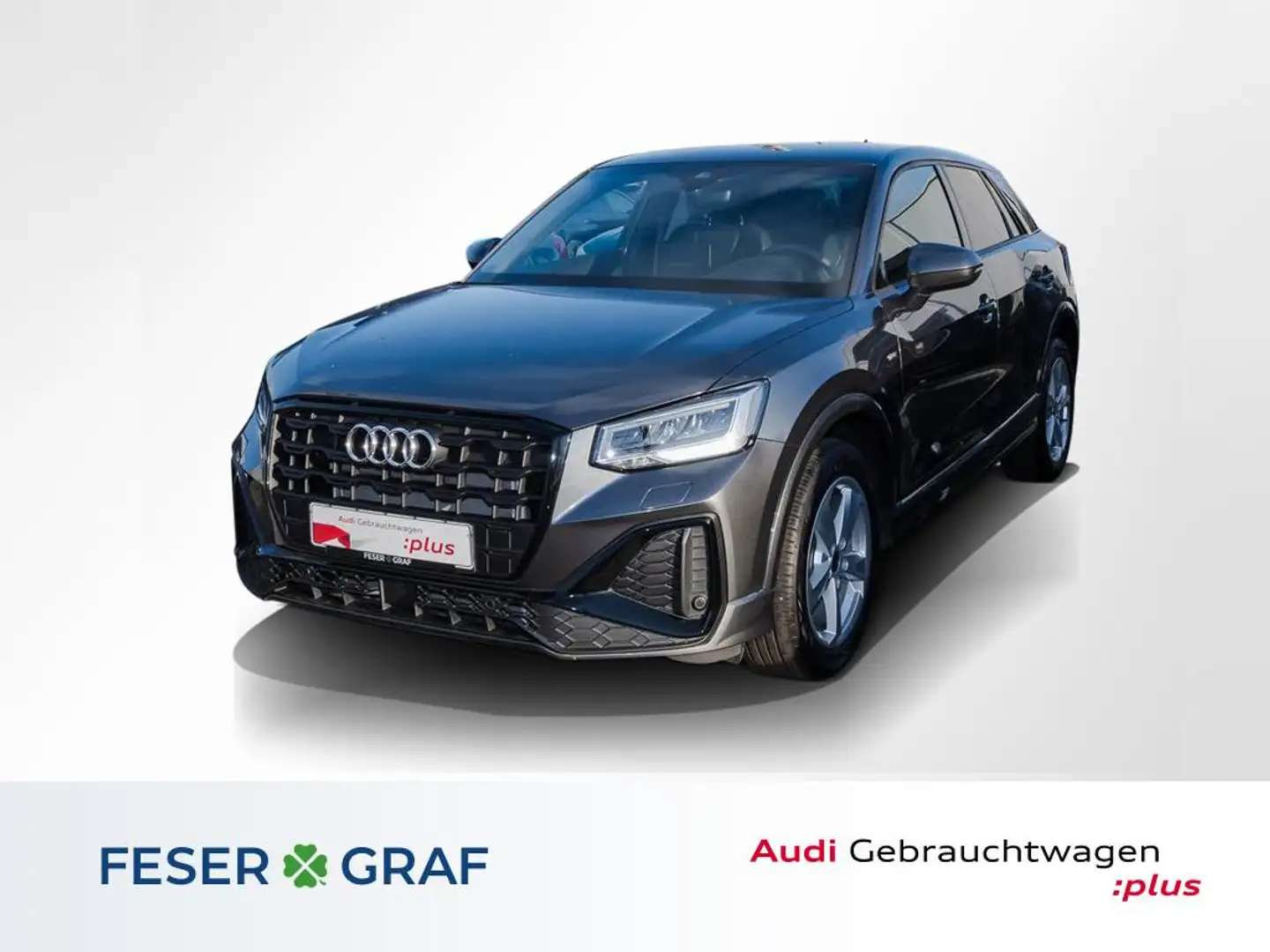 Audi Q2 35 TFSI 2x S line /Leder/ACC/Navi+/AHK/Kamera Grau - 1