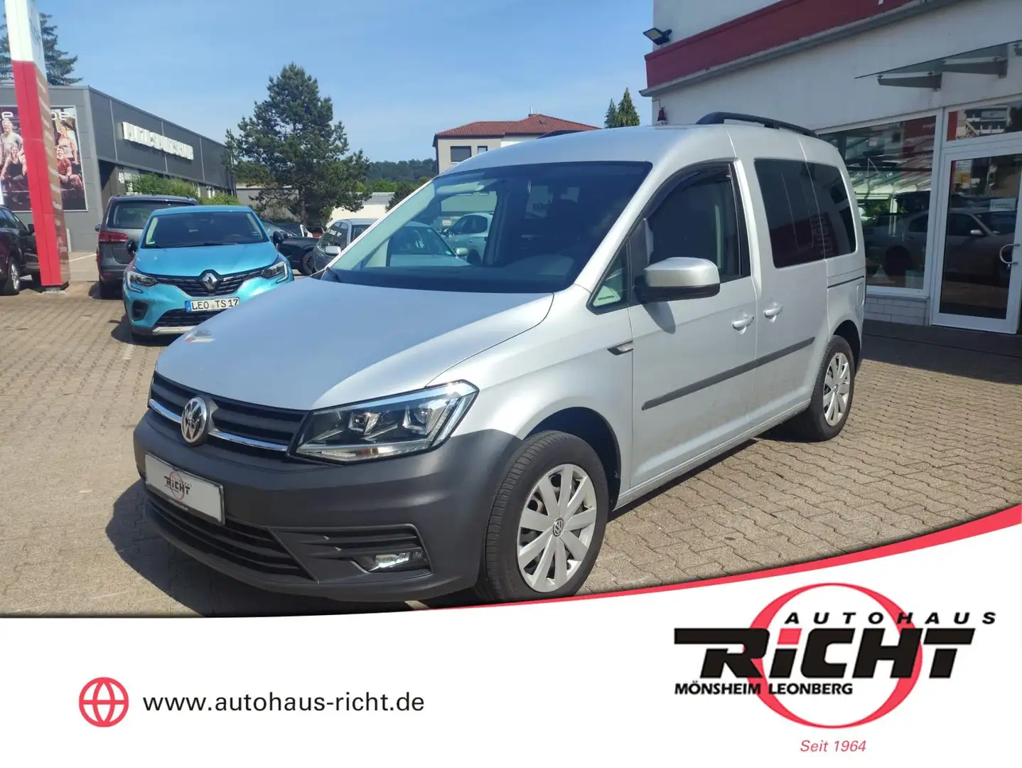 Volkswagen Caddy 1.4 16V TSI AHK STHZ Navi PDC Silber - 1