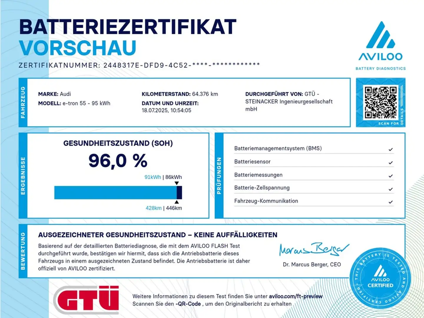 Audi e-tron Sportback 55 S line ACC AHK 360° Panorama Grau - 2