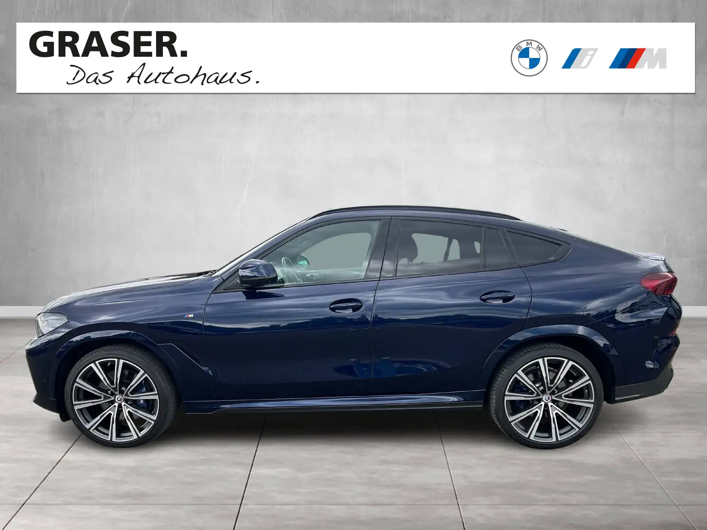 BMW X6 M50i INDIVIDUAL TANSANITBLAU B&W HEAD-UP Blau - 2