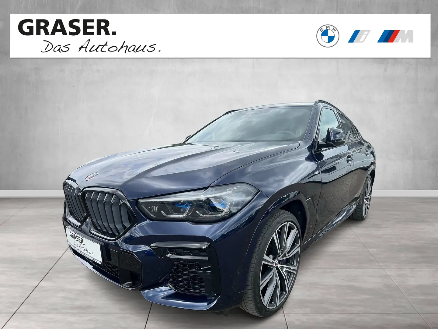 BMW X6 M50i INDIVIDUAL TANSANITBLAU B&W HEAD-UP Blau - 1