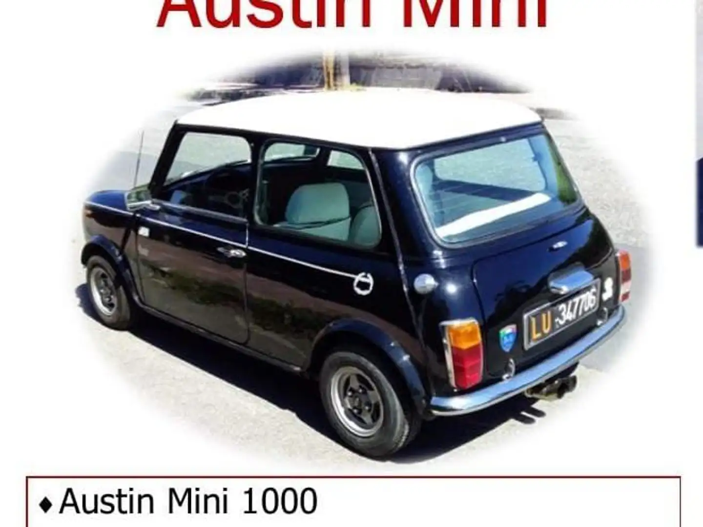 Austin Mini Austin Mini 1000 Black - 1