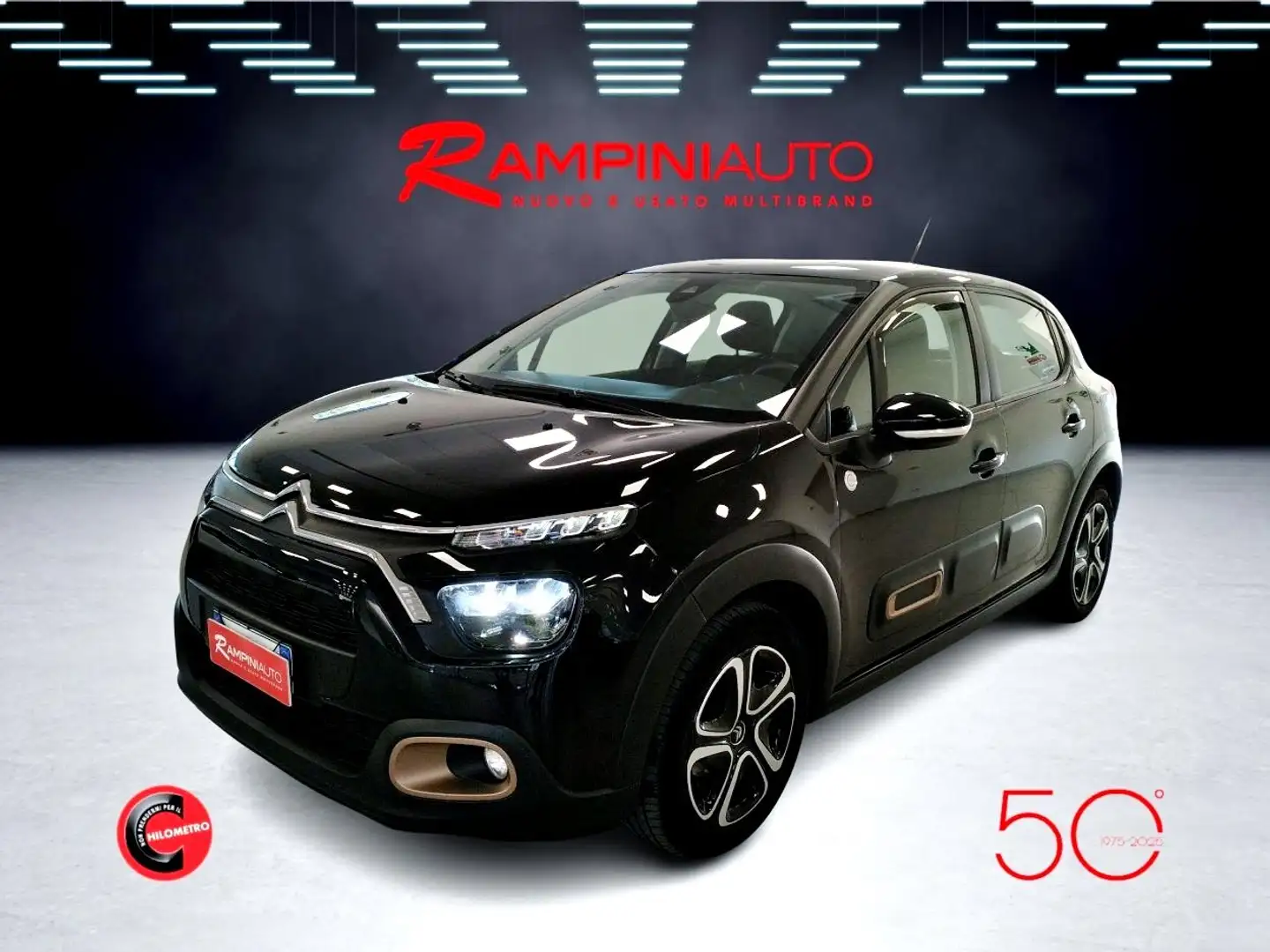 Citroen C3 BlueHDi C-Series Km 39.000 Iva Esposta PRONTA Nero - 1