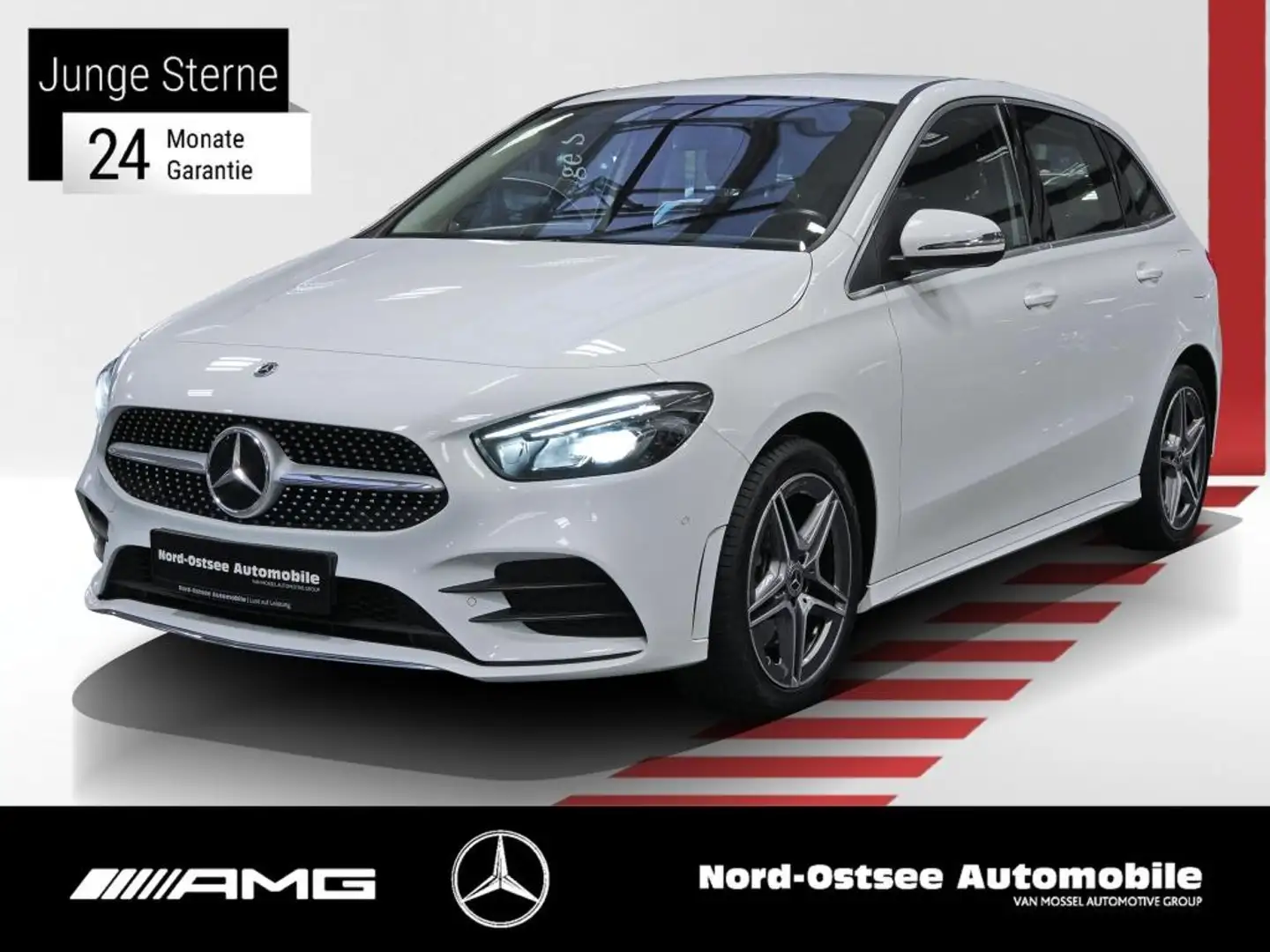 Mercedes-Benz B 250 e AMG NAVI KAMERA LED SHZ PDC SPUR MBUX Weiß - 1