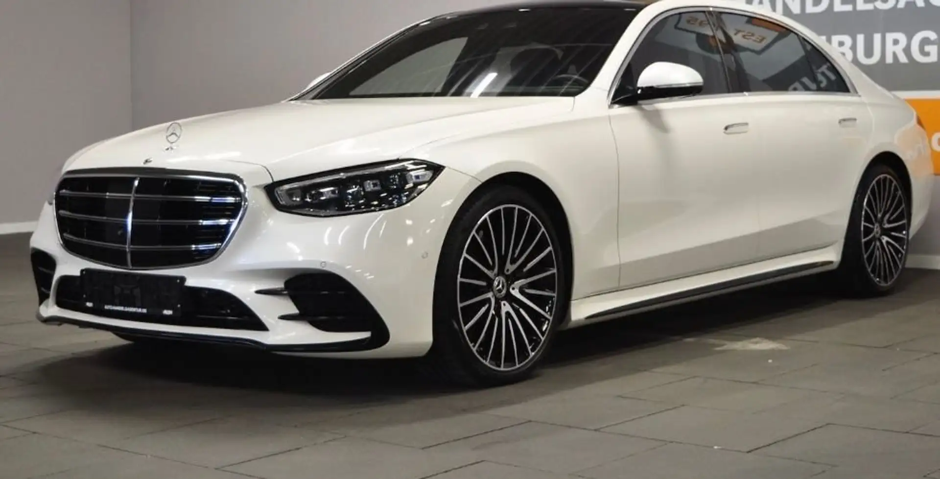 Mercedes-Benz S 500 S 500 4MATIC Lang FULL AMG Line 3D Panorama Blanc - 1