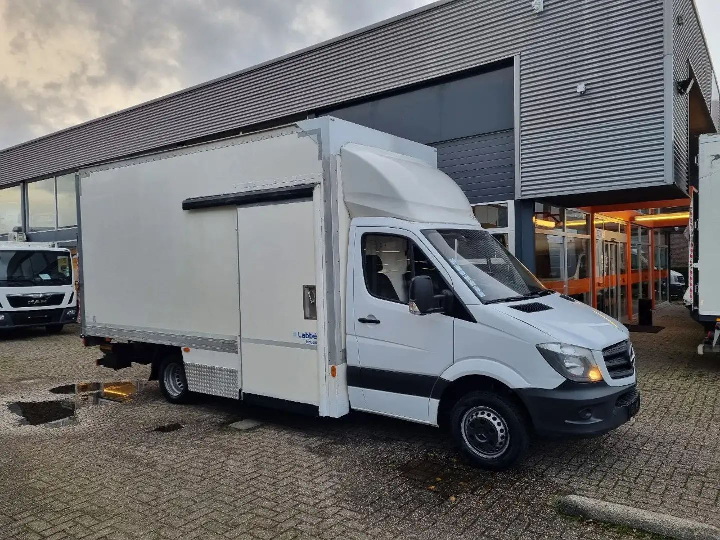 Mercedes-Benz Sprinter 516 CDI Koffer LBW Dhollandia 750KG Euro 5B Wit - 1