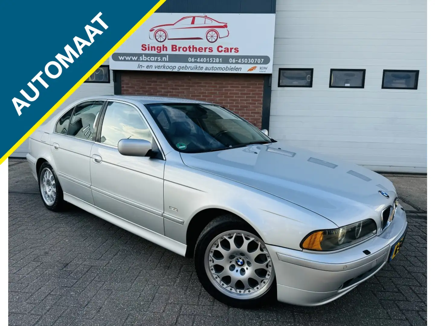 BMW 530 5-serie 530i EXE AUT LEER NAVI XENON Y-TIMER INRUI Gris - 1