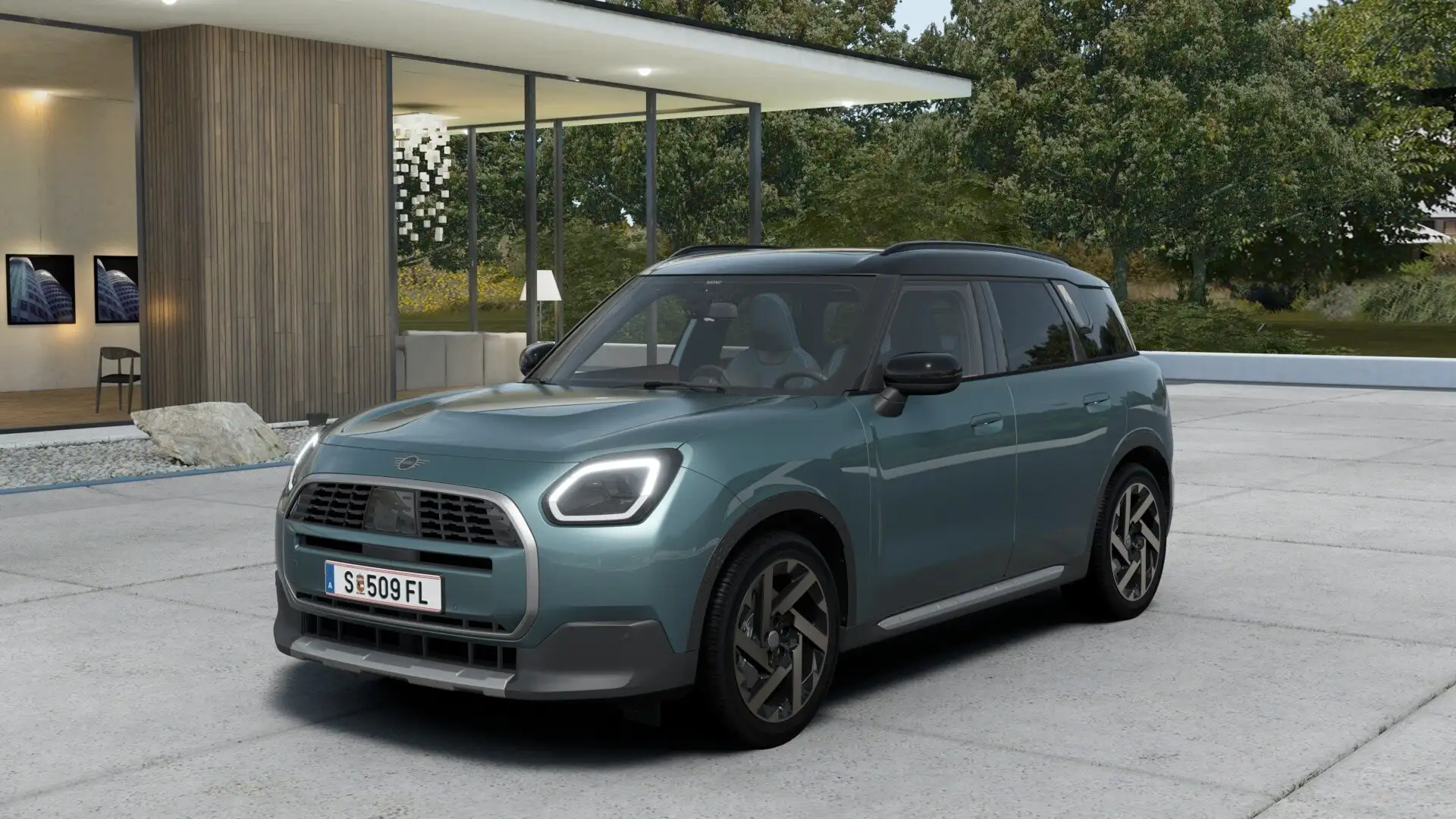 MINI Cooper Countryman Countryman C   Head-Up HK HiFi DAB LED Shz Grün - 1