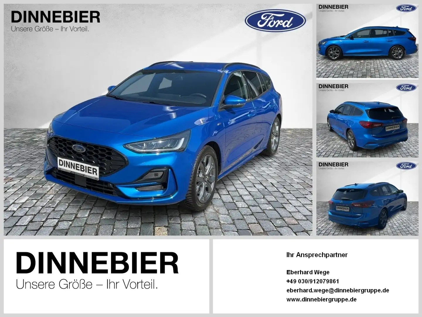 Ford Focus ST-Line X LED+AHK+Kamera+Winterpaket Blau - 1