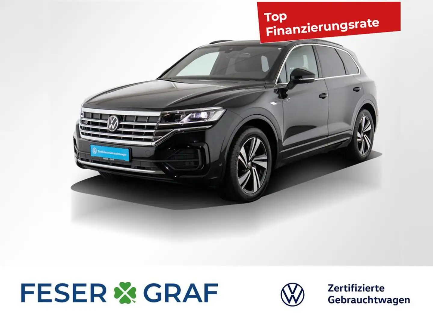 Volkswagen Touareg 3.0 TDI R-Line el. AHK/ Pano/Adapt. Fahrwe Schwarz - 1