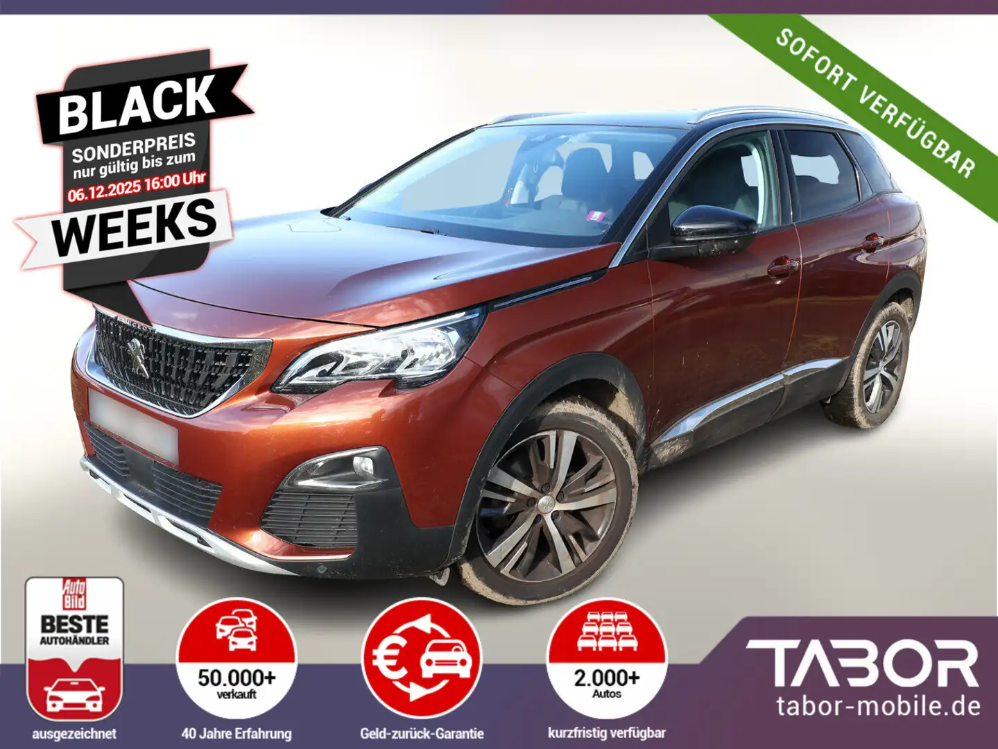 Peugeot 3008 1.2 PureTech 130 Allure Nav Kam PDC LM18Z Braun - 1