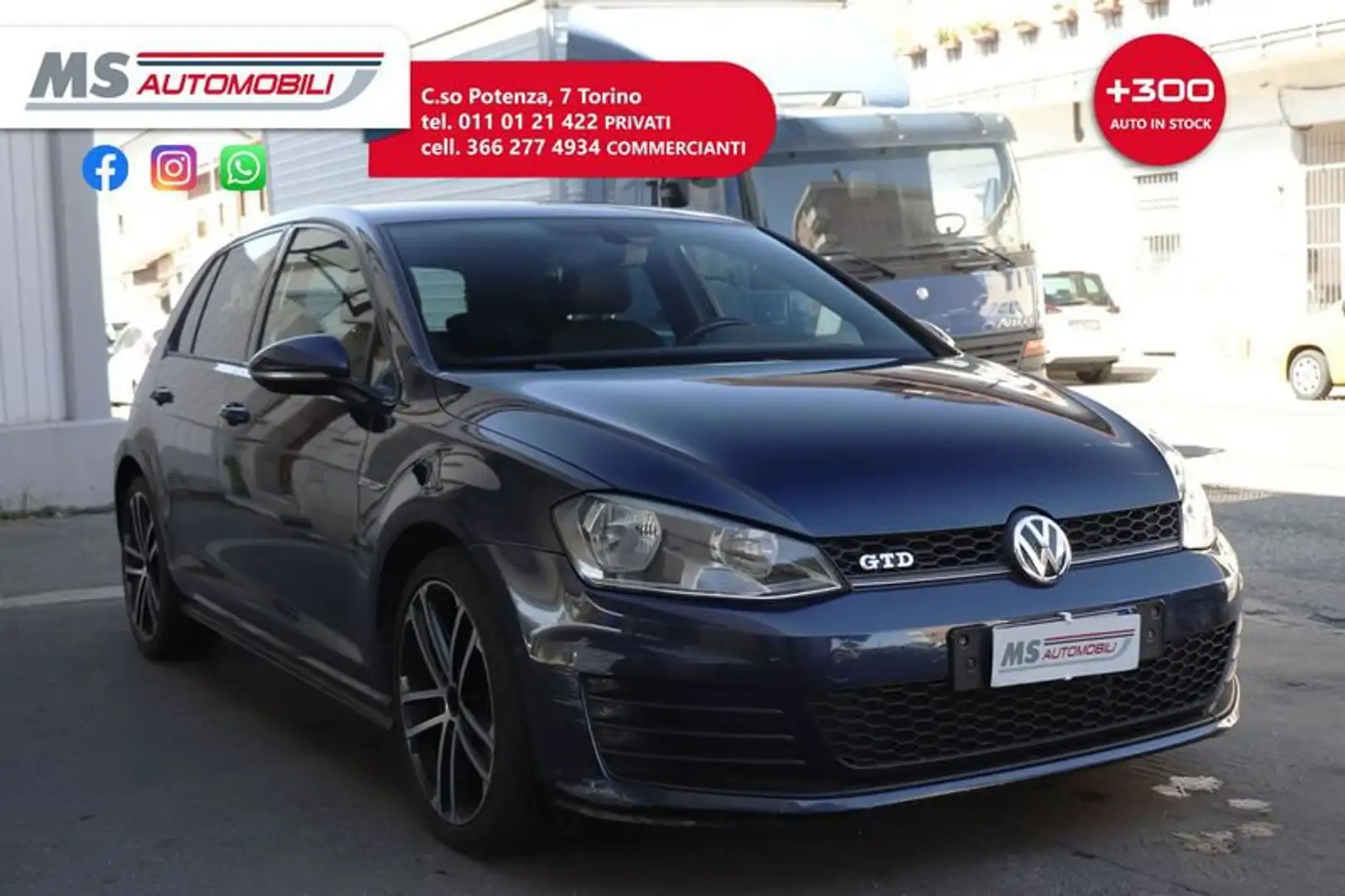 Volkswagen Golf GTD Golf 2.0 TDI 5p. GTD BlueMotion Technology Unicop Modrá - 1