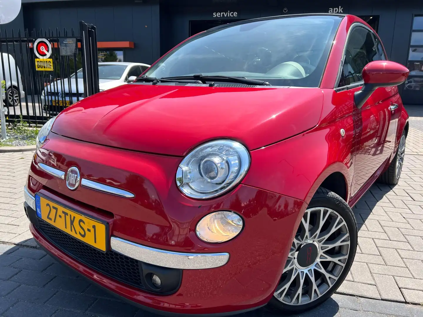 Fiat 500C 1.2 Lounge | AUTOMAAT | climate control, navigatie Rouge - 2