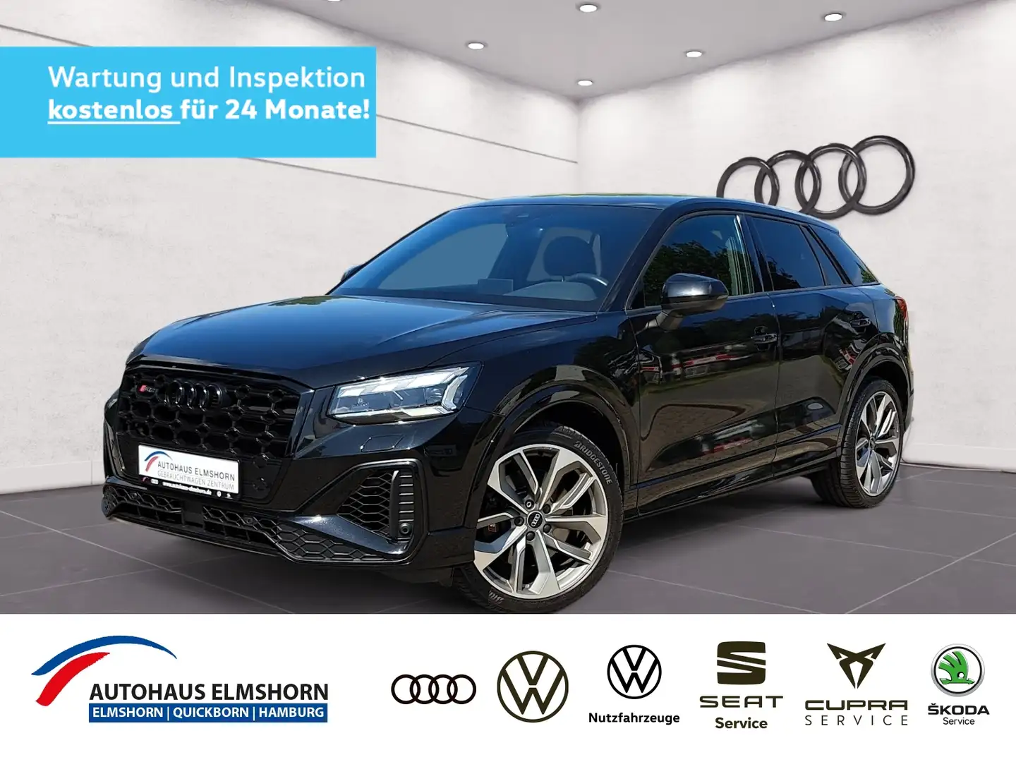 Audi SQ2 TFSI quattro S tronic AHK NAV MATRIX KAM LEDER AP Schwarz - 1