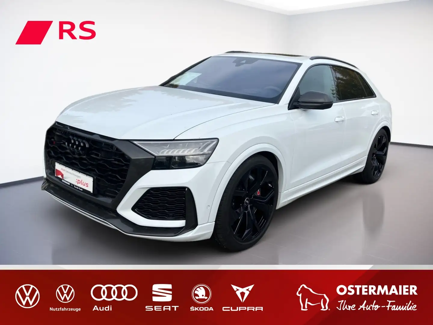 Audi RS Q8 600PS QUATTRO AHK.PANO.STANDHZG.B&O.360°KAMERA.VIR Weiß - 1