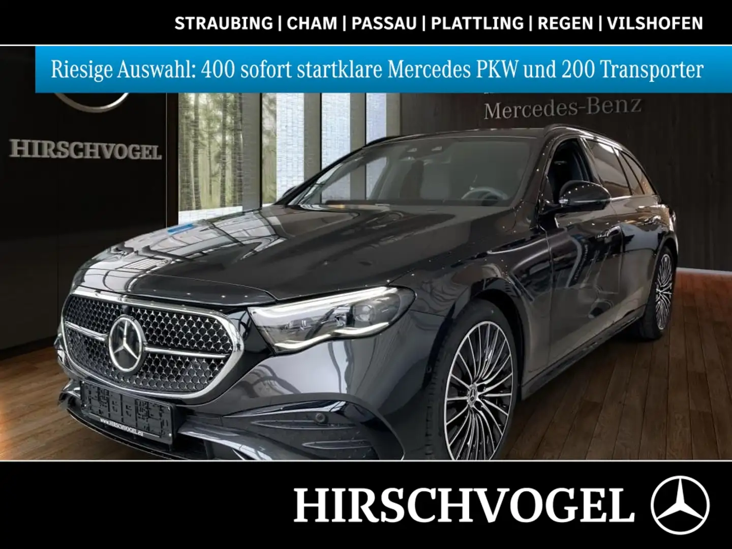 Mercedes-Benz E 450 d 4M AMG-Line+Night+Pano+AHK+DISTR+KEYLESS Gris - 1