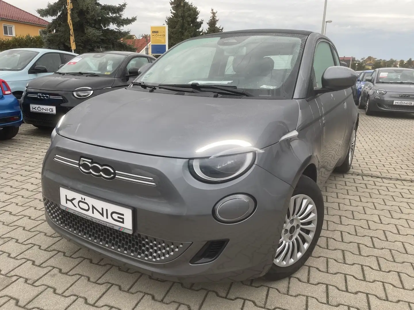 Fiat 500e Neuer 500 Cabrio 320km Reichweite Grau - 1