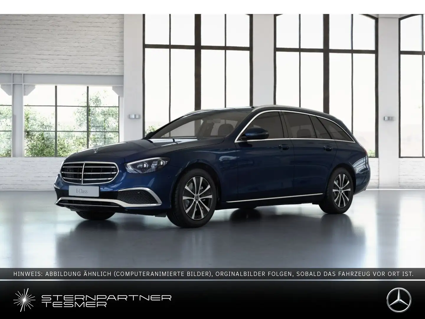 Mercedes-Benz E 300 d 4M T MBUX+KAMERA+WIDE+AHK+Ambiente+SHZ Blauw - 1