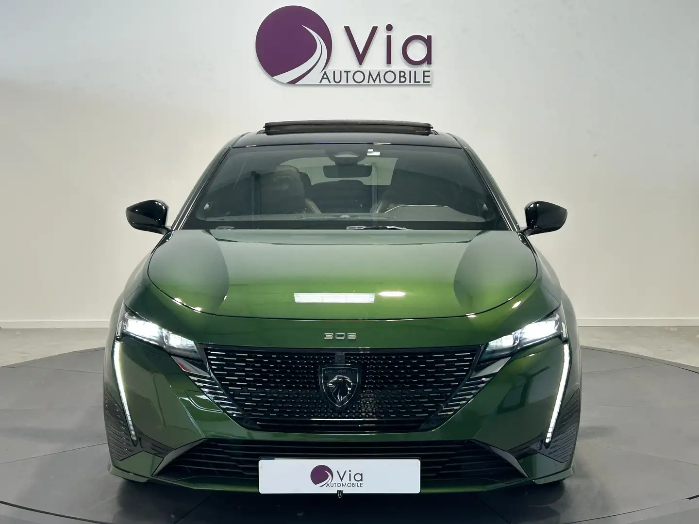Peugeot 308 BlueHDi 130ch BVA EAT8 GT - Toit ouvrant, sieges c Vert - 2