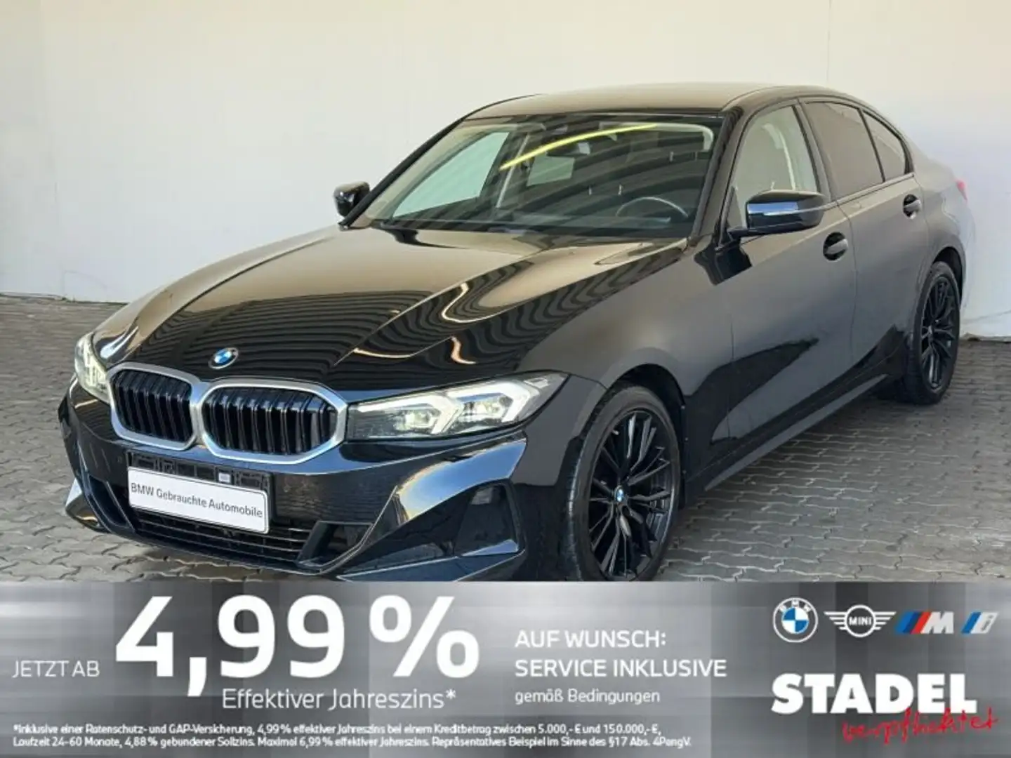 BMW 318 i Lim. Navi.LED.PDCvo+hi.Ambiente.Sport-Lr Schwarz - 1