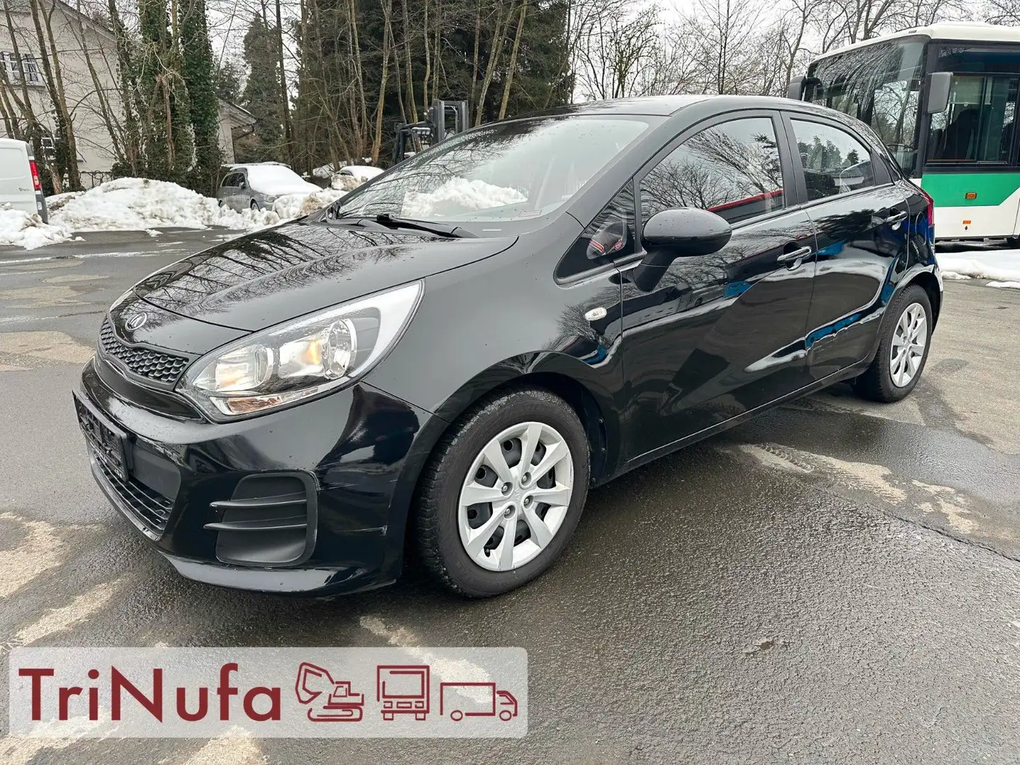 Kia Rio 3 | Klima | Schaltgetriebe | 59.350 KM | Schwarz - 2