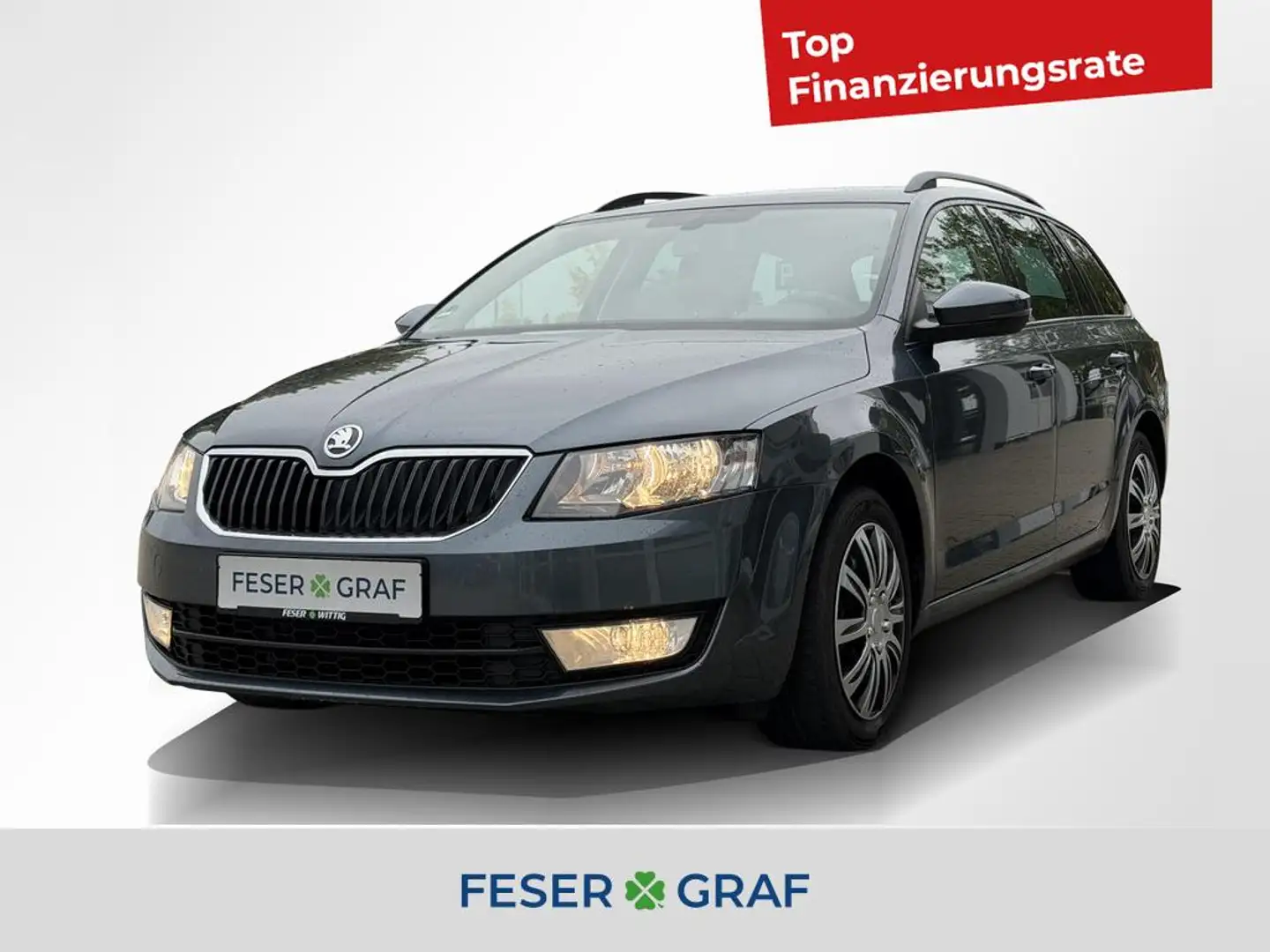 Skoda Octavia 1.6 TDI Ambition Sitzh/DAB/Navi/GRA/PDC Gris - 1