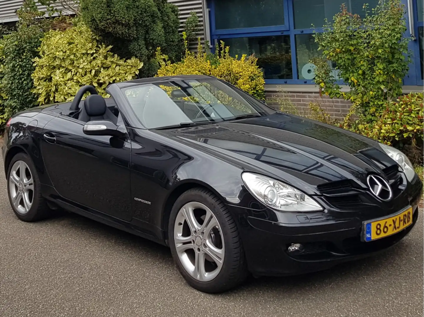 Mercedes-Benz SLK 200 Kompr Aut Navi Airco Leder Nette Staat! Zwart - 1
