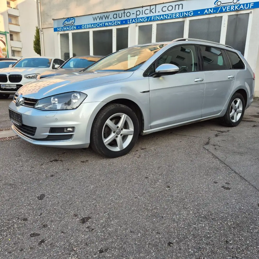 Volkswagen Golf VII Variant Lounge BMT/Navi/Tempomat/SH/ALU Argent - 1