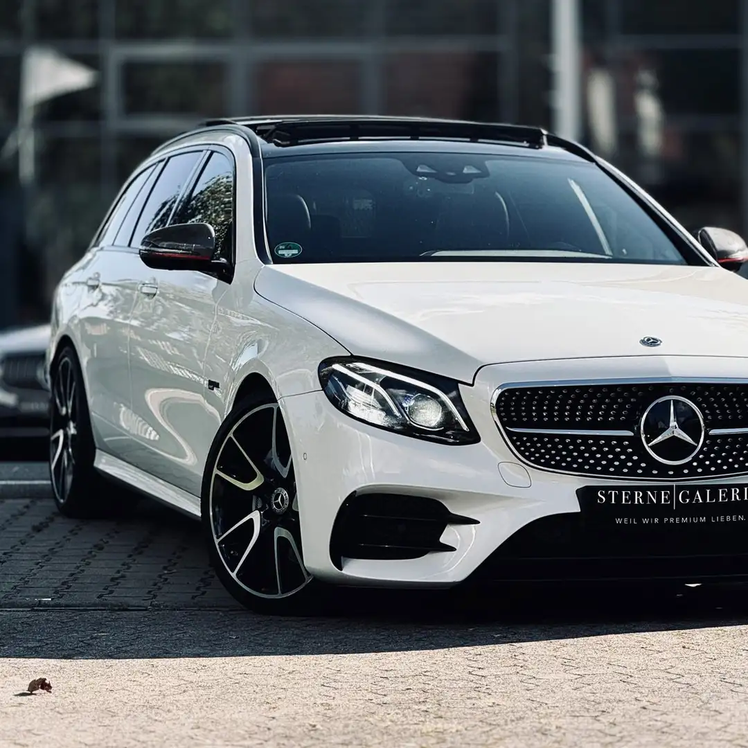 Mercedes-Benz E 43 AMG 4M/AMG-LINE/360°/HEADUP/AIRM/DISTRO+ Weiß - 2