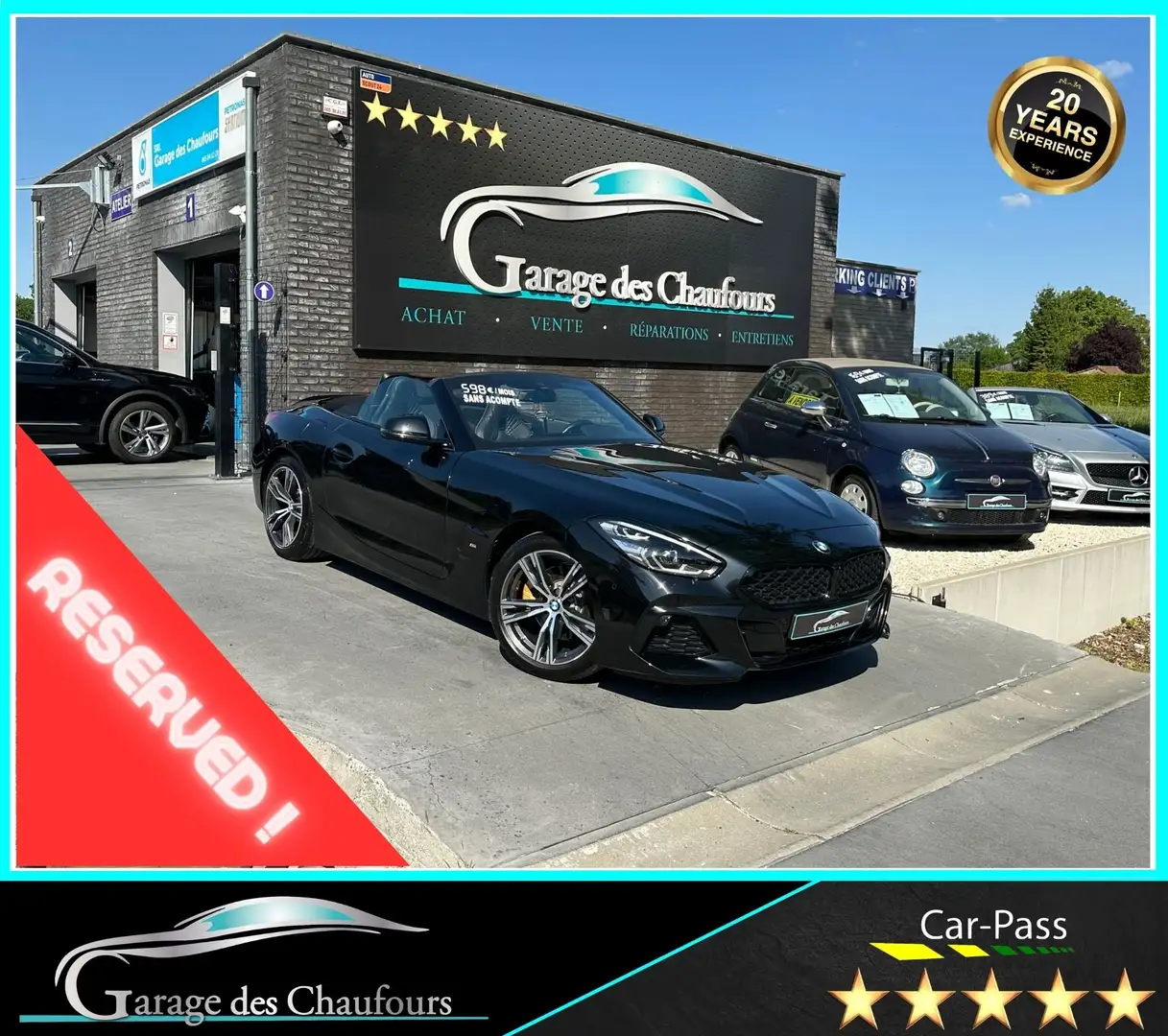 BMW Z4 2.0iAS sDrive20i - ! Full Pack M ! - CarPlay - E6d Fekete - 1