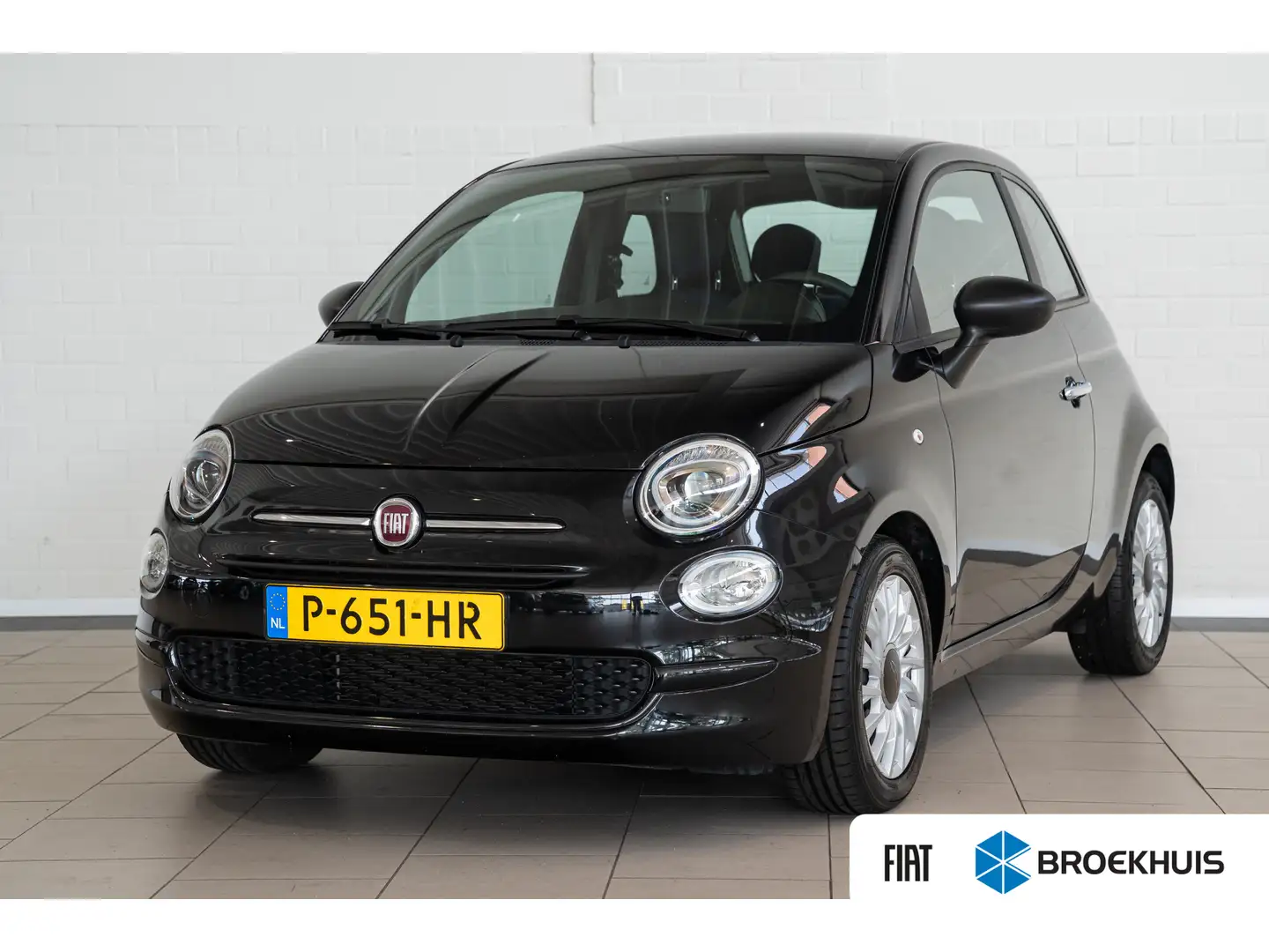 Fiat 500 1.0 Hybrid Cult | Navigatie | Parkeersensoren | Ap Zwart - 1