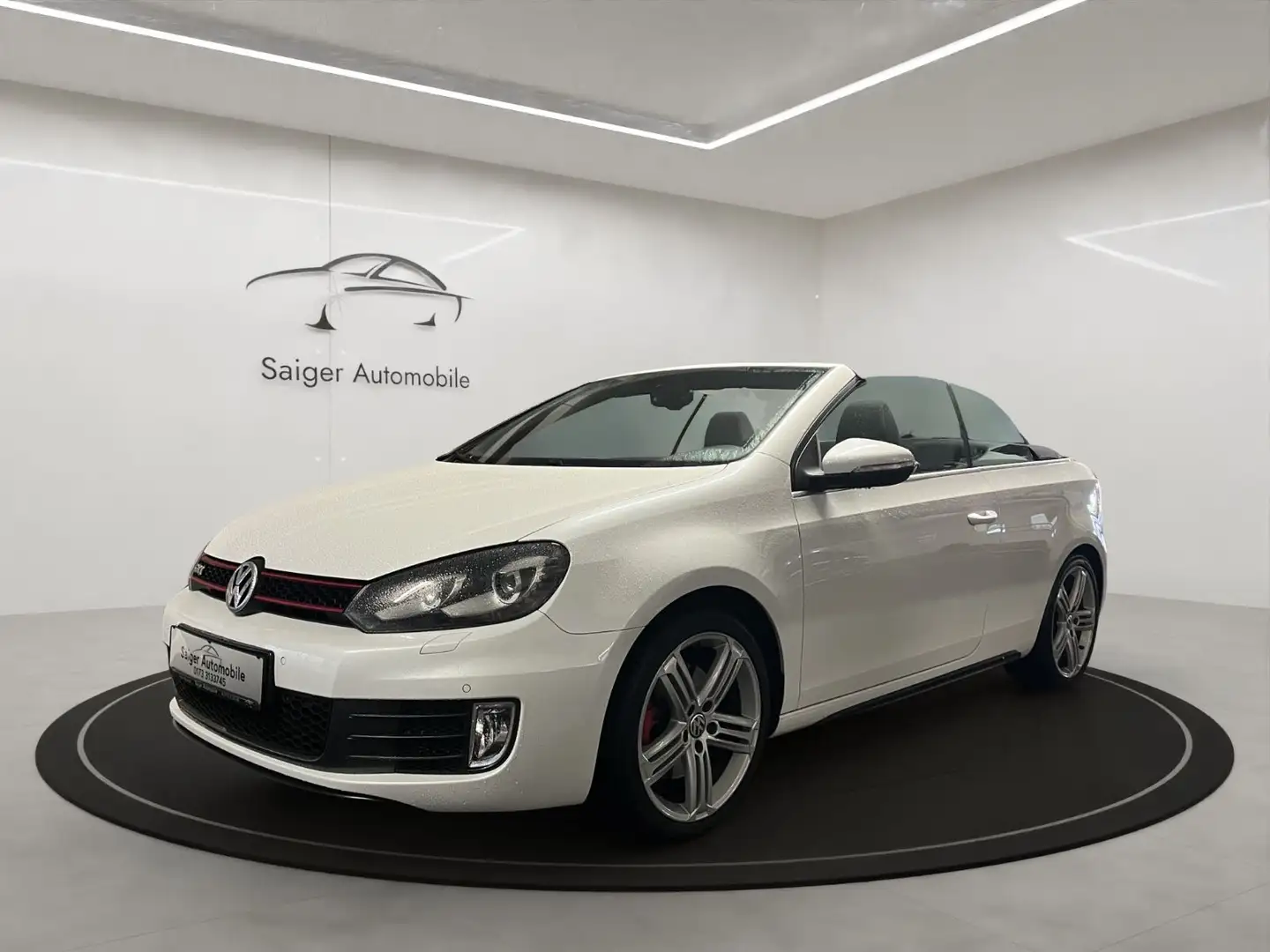 Volkswagen Golf VI Cabriolet GTI Autom Navi LED Pdc Sch Tmp Blanc - 1