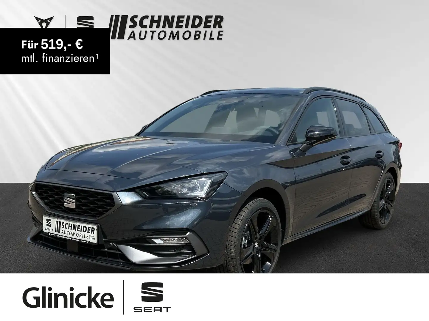 SEAT Leon 1.5 TSI FR Black Edition AHK Winter Paket Grijs - 1