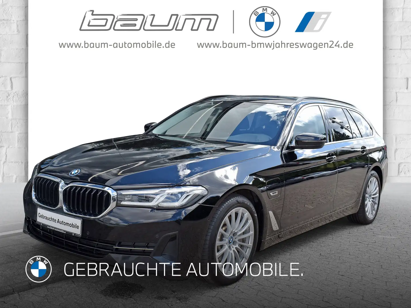 BMW 530 e Touring DAB LED WLAN Parkassistent Shz Schwarz - 1