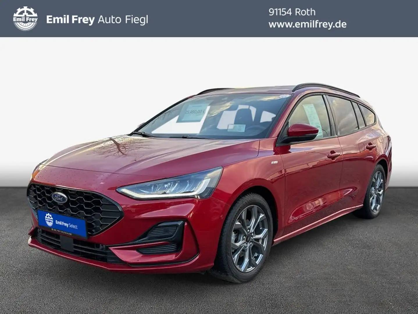 Ford Focus Turnier 1.0 EcoBoost Hybrid ST-LINE Rot - 1