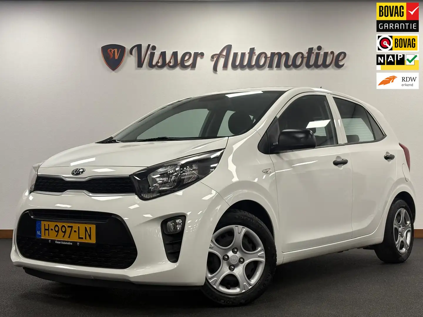 Kia Picanto 1.0 CVVT EconomyLine*Nationale Auto Pas*NAP*Airco* Wit - 1