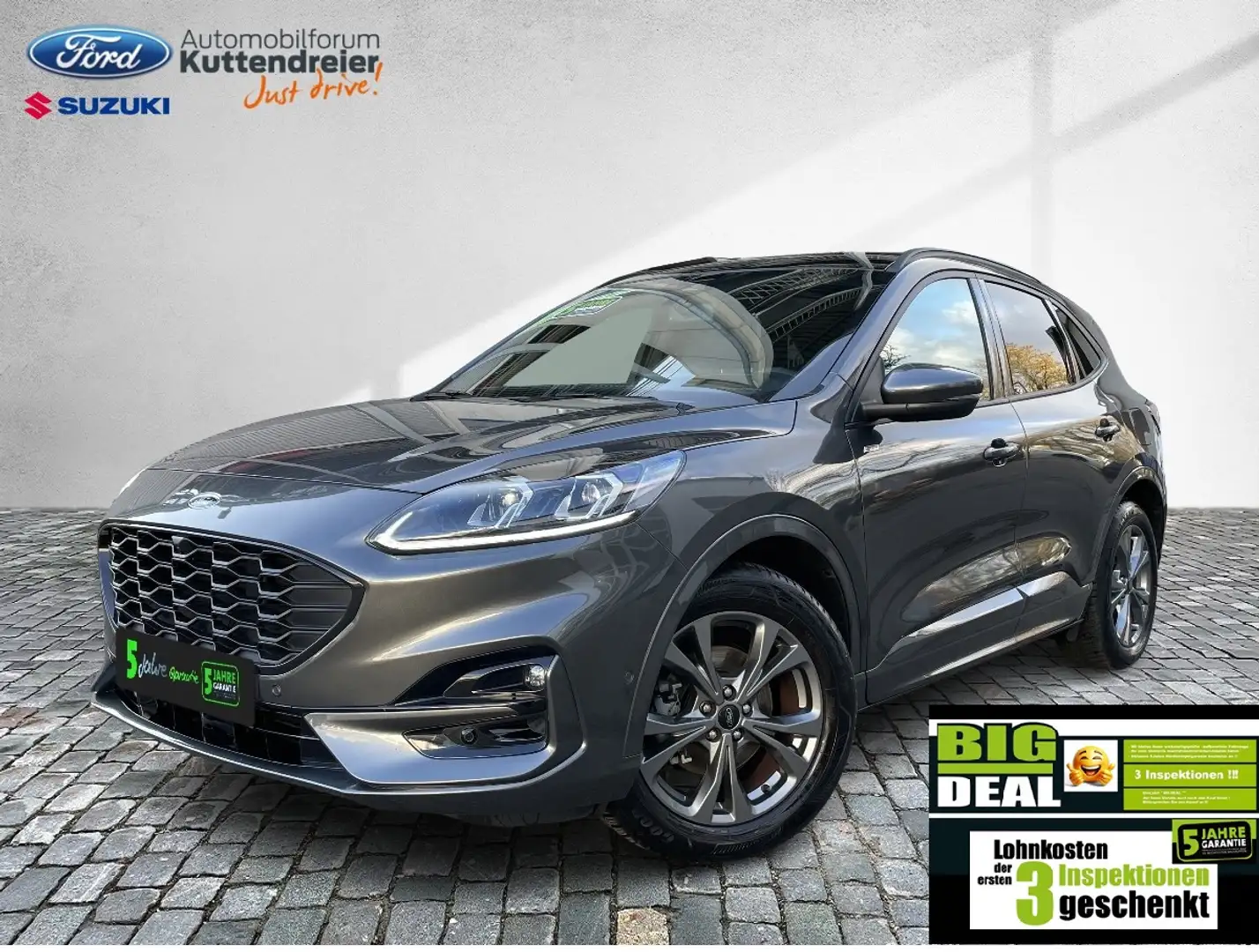 Ford Kuga ST-Line X AHK schw. Voll-LED Glasdach Navi Grau - 2
