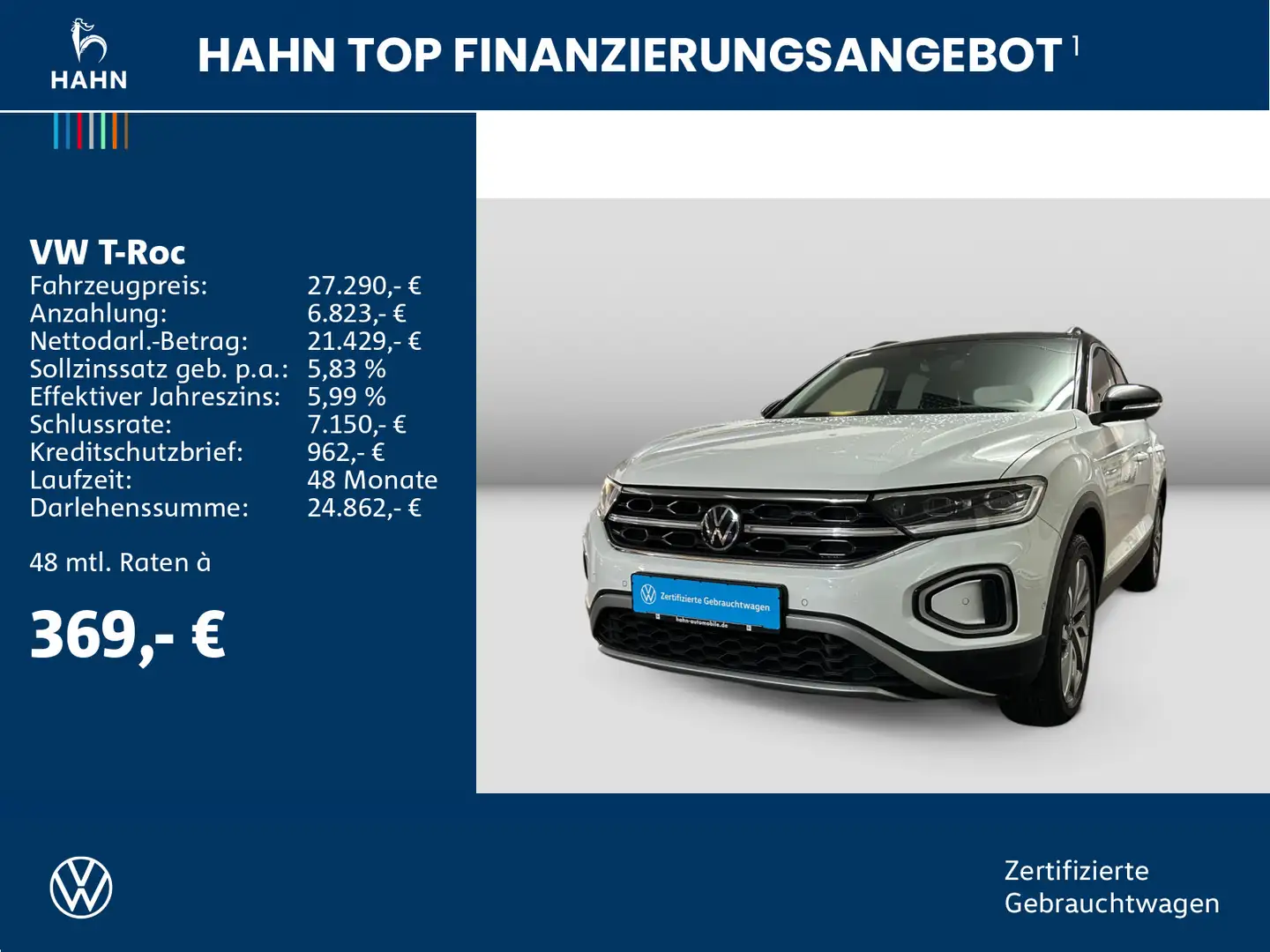 Volkswagen T-Roc Move 1.5TSI DSG LED Navi Standheizung App Weiß - 2