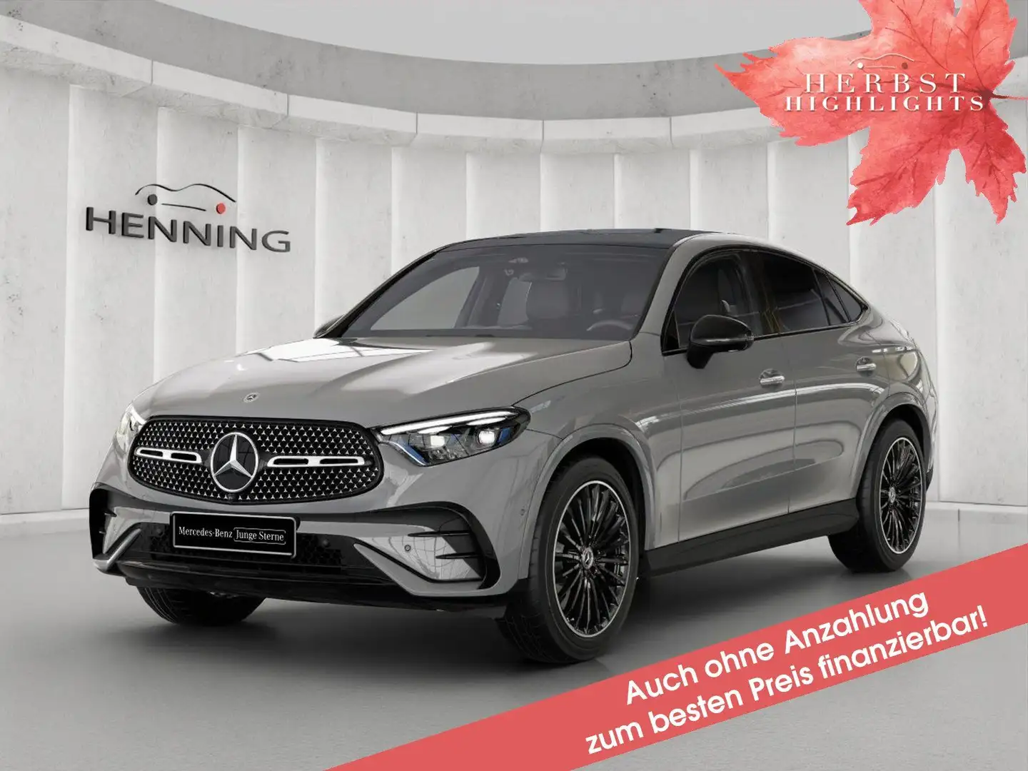 Mercedes-Benz GLC 300 Coupe Edition AMG Pano Burm AHK Distr 20 Gris - 1