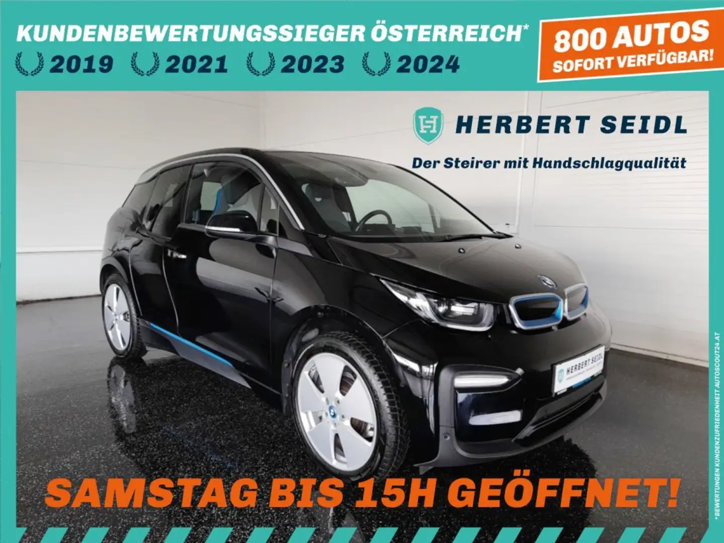 BMW i3 42,2kWh Aut. *WÄRMEPUMPE / 19 ZOLL / VOLL LED / NAVI / KAMERA / SHZG* Schwarz - 1