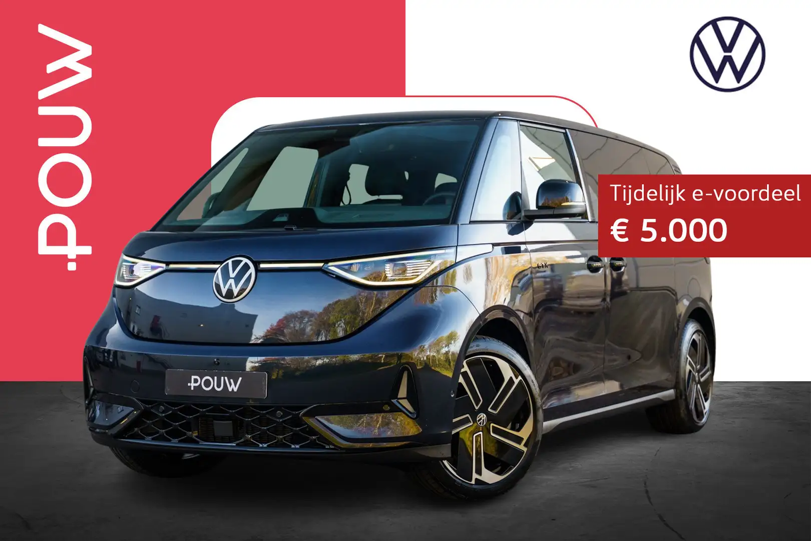 Volkswagen ID. Buzz GTX 340pk 86kWh LWB 7p. | Panoramadak | Rondomzich Blau - 1