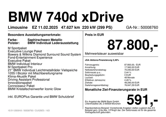 BMW 7 Series view 2