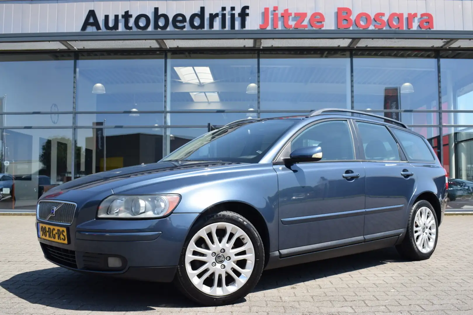 Volvo V50 1.8 Elite ECC | Half Leder | Originele Audio | Tre Blauw - 1