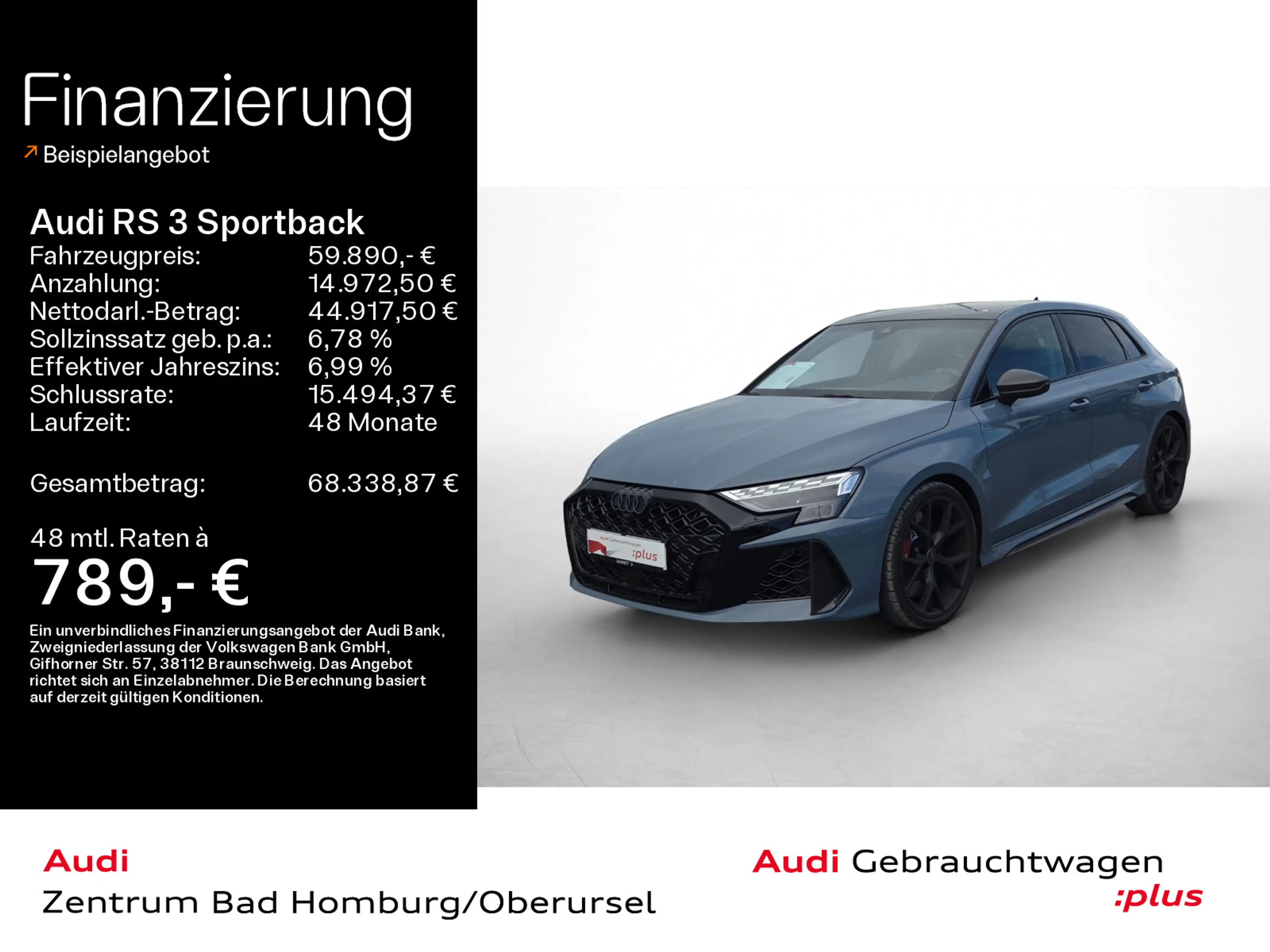 Audi RS3 QUATTRO S tronic Sonos*Pano*Virtu