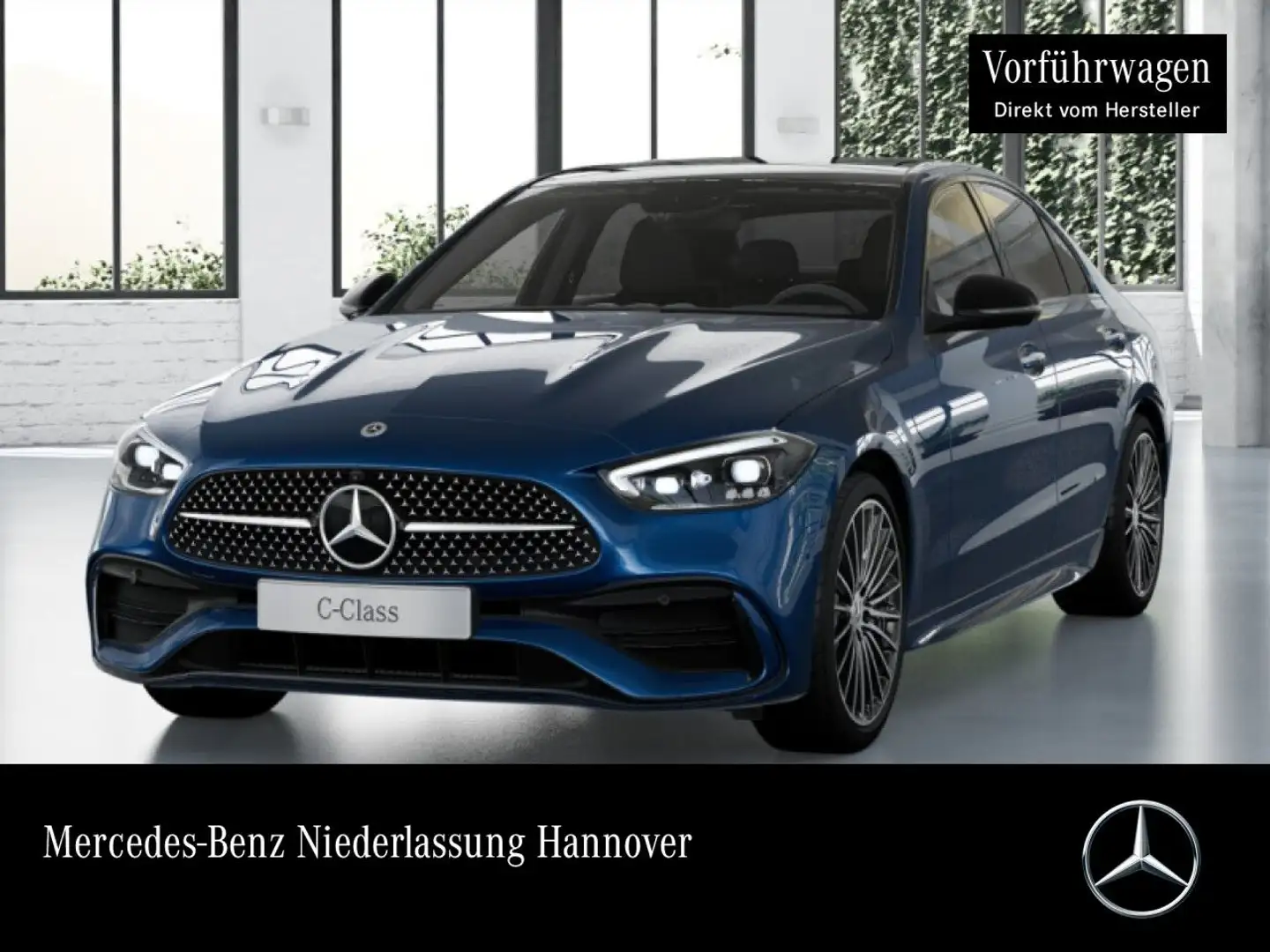 Mercedes-Benz C 200 AMG+NIGHT+PANO+360+TOTW+KEYLESS+9G Blau - 1