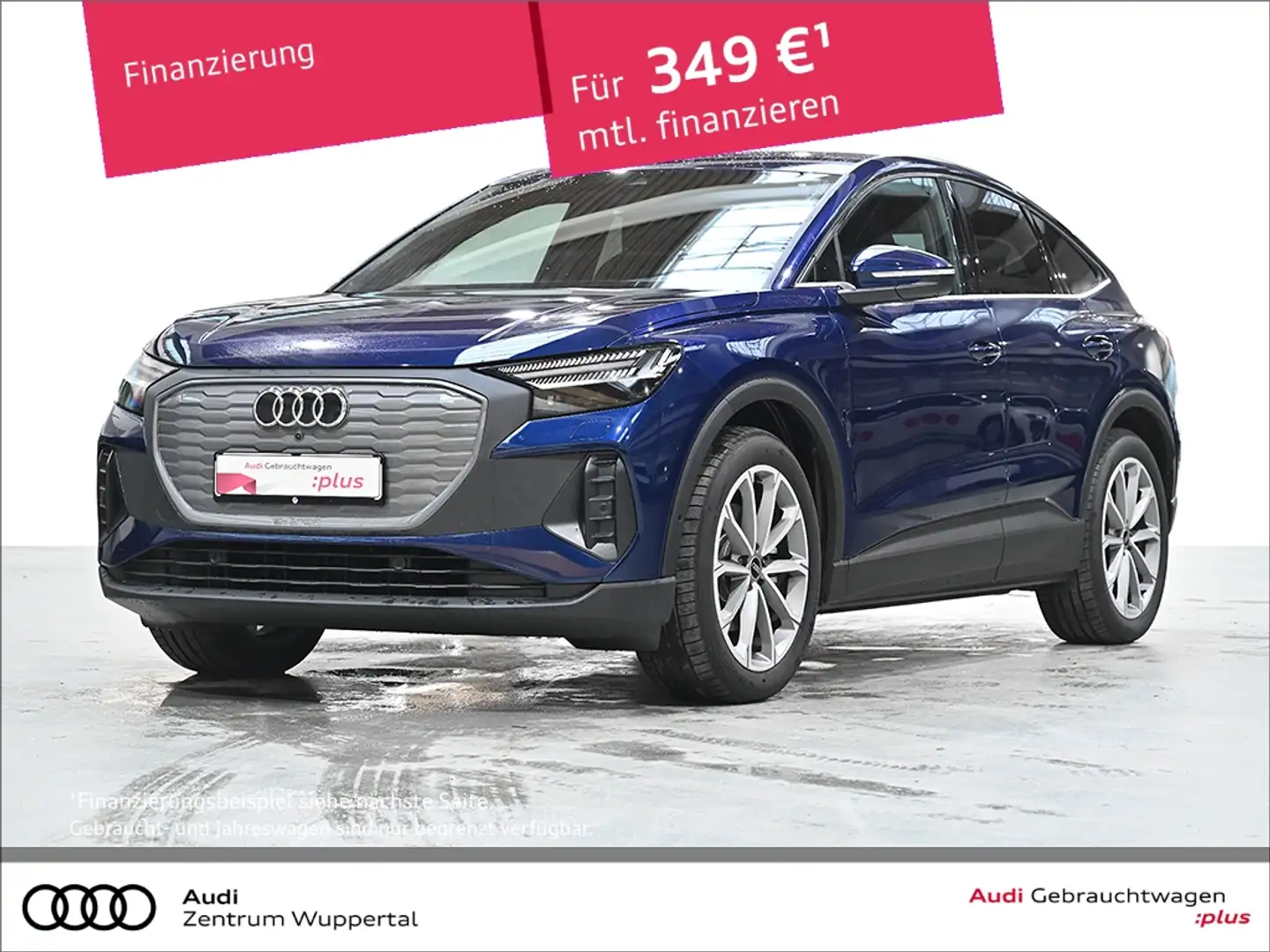 Audi Q4 e-tron 35 E-tron Sportback HEADUP MATRIX AHK PARK VIRTUAL Blauw - 1