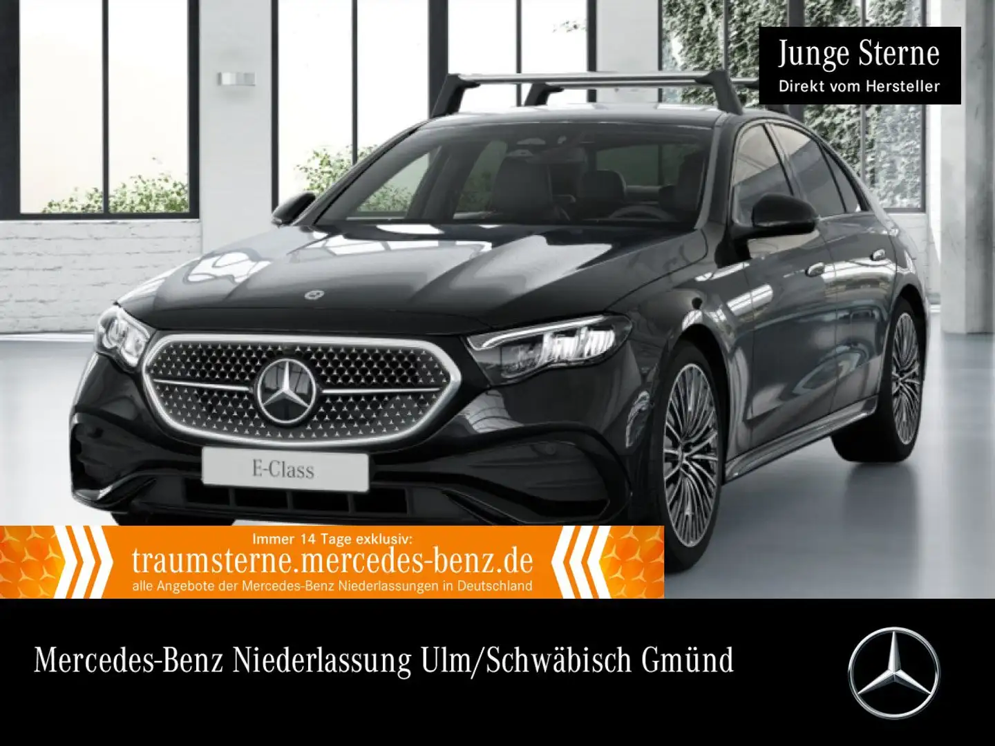 Mercedes-Benz E 300 de Hybrid AMG 360° Burmester Distr. LED PTS Zwart - 1