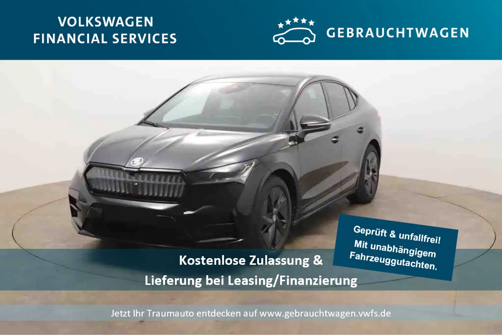 Skoda Enyaq iV electric 220kW AHK*Pano*Tempo*PDC*RFK Noir - 1