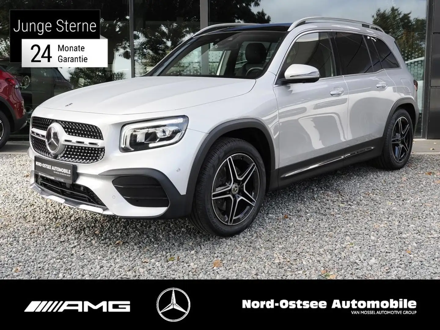 Mercedes-Benz GLB 220 d AHK PANO STANDHZG SHZ NAVI KAMERA PDC Silber - 1